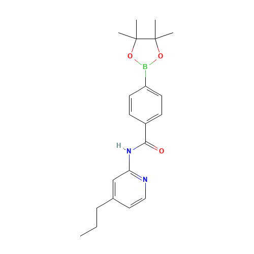 N-(4-propylpyridin-2-yl)-4-(4,4,5,5-tetramethyl-1,3,2-dioxaborolan-2-yl)benzamide (CAS: 1418307-27-3) - Related Chemical Product