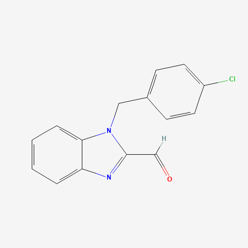 1-[(4-chlorophenyl)methyl]benzimidazole-2-carbaldehyde (CAS: 537010-34-7) - Related Chemical Product