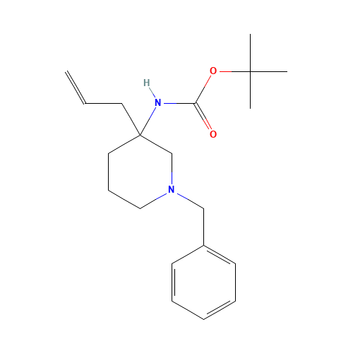 tert-butyl N-(1-benzyl-3-prop-2-enylpiperidin-3-yl)carbamate (CAS: 1443741-62-5) - Related Chemical Product