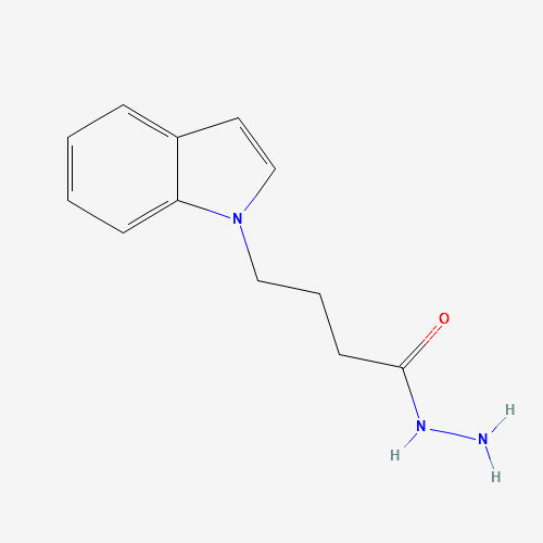 4-indol-1-ylbutanehydrazide (CAS: 143217-48-5) - Chemical Structure and Molecular Formula 