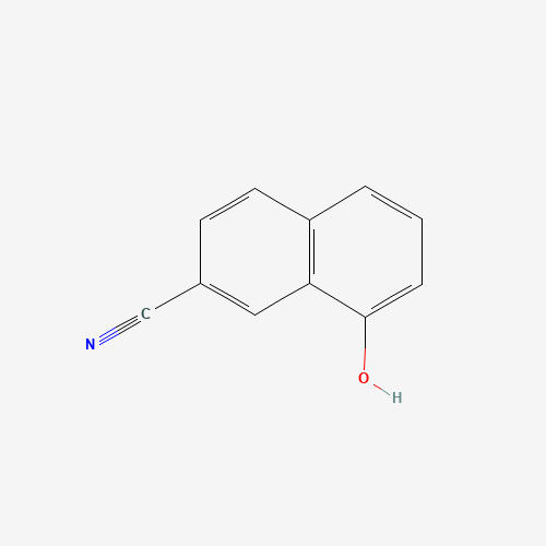 8-hydroxynaphthalene-2-carbonitrile (CAS: 478929-30-5) - Chemical Structure and Molecular Formula 