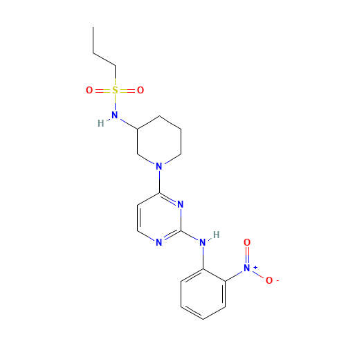 N-[1-[2-(2-nitroanilino)pyrimidin-4-yl]piperidin-3-yl]propane-1-sulfonamide (CAS: 1538605-62-7) - Related Chemical Product
