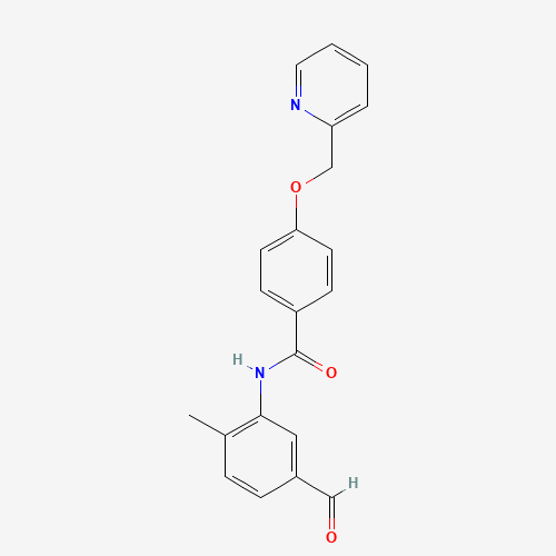 N-(5-formyl-2-methylphenyl)-4-(pyridin-2-ylmethoxy)benzamide (CAS: 1131604-86-8) - Related Chemical Product