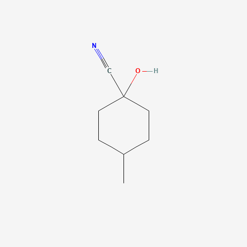 1-hydroxy-4-methylcyclohexane-1-carbonitrile (CAS: 933-45-9) - Chemical Structure and Molecular Formula 