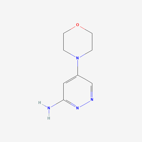 5-morpholin-4-ylpyridazin-3-amine (CAS: 1256038-16-0) - Chemical Structure and Molecular Formula 