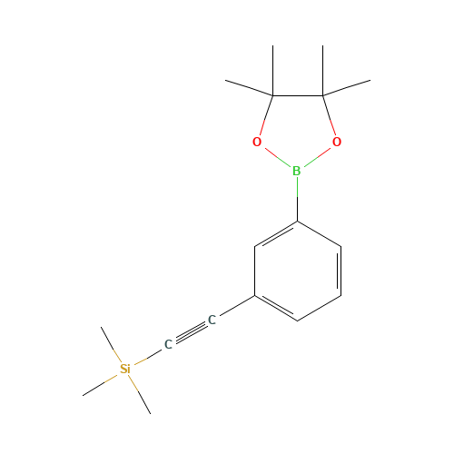 trimethyl-[2-[3-(4,4,5,5-tetramethyl-1,3,2-dioxaborolan-2-yl)phenyl]ethynyl]silane (CAS: 915402-03-8) - Related Chemical Product