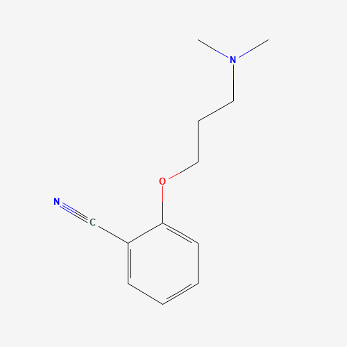 2-[3-(dimethylamino)propoxy]benzonitrile (CAS: 910037-05-7) - Chemical Structure and Molecular Formula 