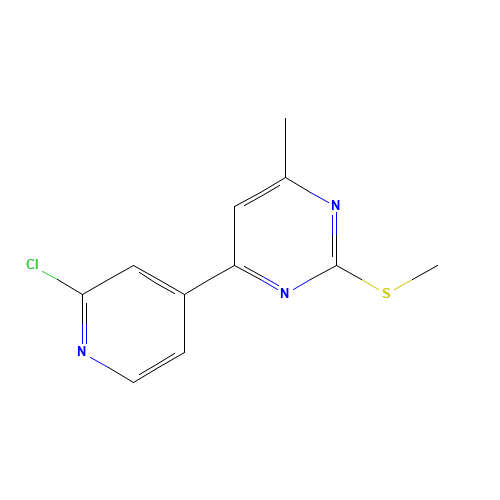 4-(2-chloropyridin-4-yl)-6-methyl-2-methylsulfanylpyrimidine (CAS: 861418-62-4) - Related Chemical Product