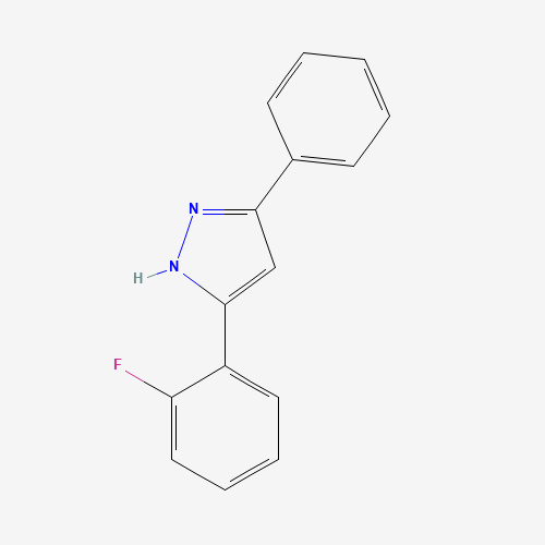 5-(2-fluorophenyl)-3-phenyl-1H-pyrazole (CAS: 763133-49-9) - Chemical Structure and Molecular Formula 