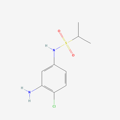 N-(3-amino-4-chlorophenyl)propane-2-sulfonamide (CAS: 916053-02-6) - Chemical Structure and Molecular Formula 