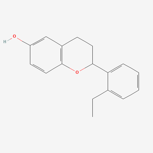2-(2-ethylphenyl)-3,4-dihydro-2H-chromen-6-ol (CAS: 1426900-13-1) - Chemical Structure and Molecular Formula 