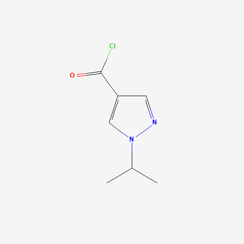 1-propan-2-ylpyrazole-4-carbonyl chloride (CAS: 1103424-89-0) - Chemical Structure and Molecular Formula 