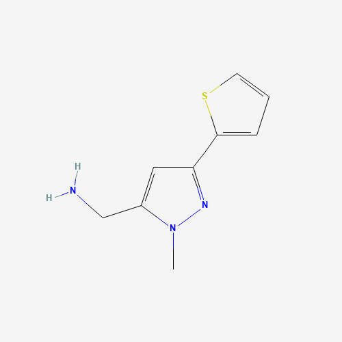 (2-methyl-5-thiophen-2-ylpyrazol-3-yl)methanamine (CAS: 898289-09-3) - Related Chemical Product