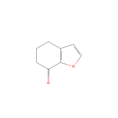 5,6-dihydro-4H-1-benzofuran-7-one (CAS: 108153-93-1) - Chemical Structure and Molecular Formula 