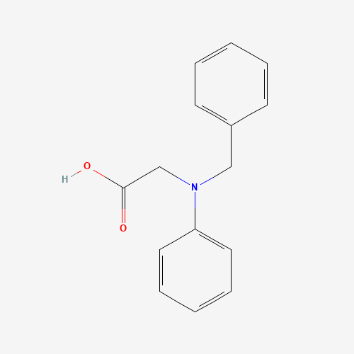 2-(N-benzylanilino)acetic acid (CAS: 23582-63-0) - Chemical Structure and Molecular Formula 