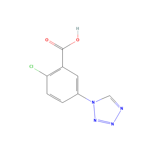2-chloro-5-(tetrazol-1-yl)benzoic acid (CAS: 190270-10-1) - Related Chemical Product