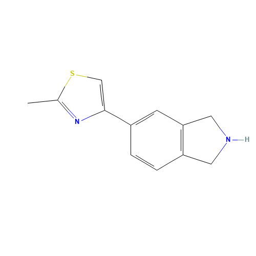 4-(2,3-dihydro-1H-isoindol-5-yl)-2-methyl-1,3-thiazole (CAS: 850877-58-6) - Related Chemical Product
