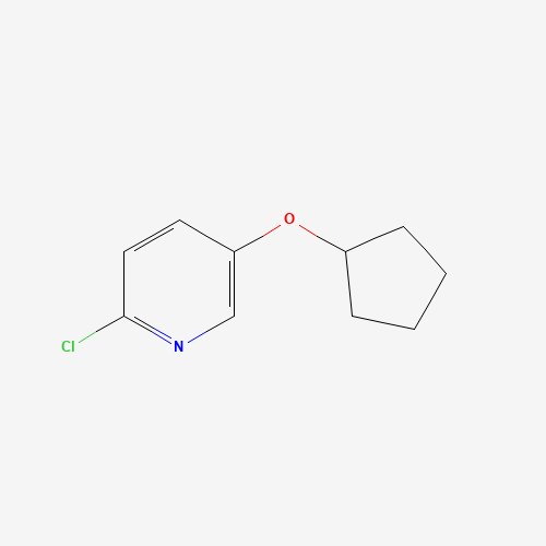 2-chloro-5-cyclopentyloxypyridine (CAS: 1204483-44-2) - Chemical Structure and Molecular Formula 