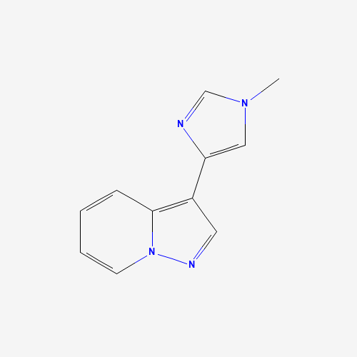3-(1-methylimidazol-4-yl)pyrazolo[1,5-a]pyridine (CAS: 1383675-78-2) - Chemical Structure and Molecular Formula 