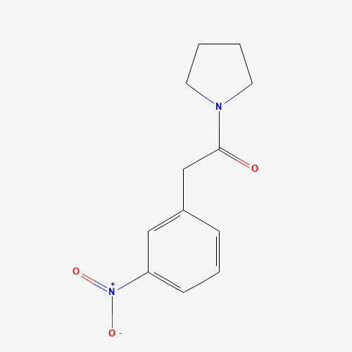 2-(3-nitrophenyl)-1-pyrrolidin-1-ylethanone (CAS: 19281-19-7) - Chemical Structure and Molecular Formula 