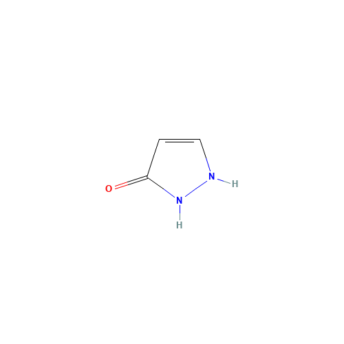 1,2-dihydropyrazol-3-one (CAS: 60456-92-0) - Chemical Structure and Molecular Formula 