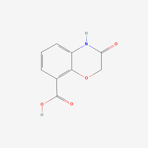 3-oxo-4H-1,4-benzoxazine-8-carboxylic acid (CAS: 208772-72-9) - Chemical Structure and Molecular Formula 
