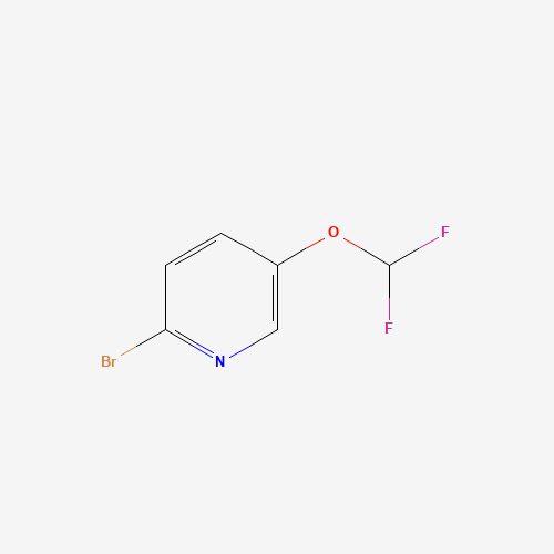 2-bromo-5-(difluoromethoxy)pyridine (CAS: 845827-14-7) - Chemical Structure and Molecular Formula 