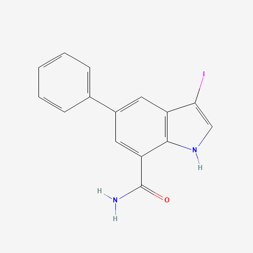 3-iodo-5-phenyl-1H-indole-7-carboxamide (CAS: 860624-94-8) - Related Chemical Product