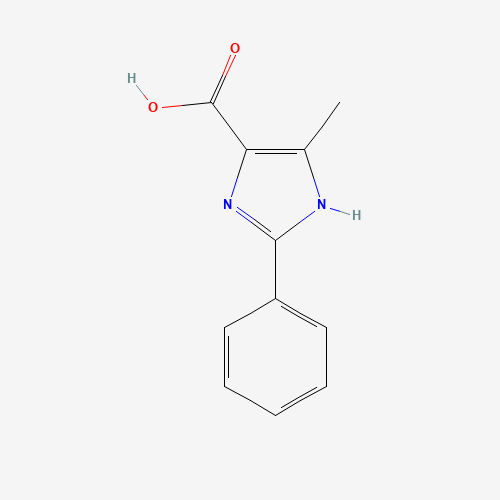 5-methyl-2-phenyl-1H-imidazole-4-carboxylic acid (CAS: 28824-94-4) - Chemical Structure and Molecular Formula 