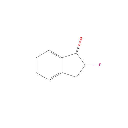 2-fluoro-2,3-dihydroinden-1-one (CAS: 700-76-5) - Chemical Structure and Molecular Formula 