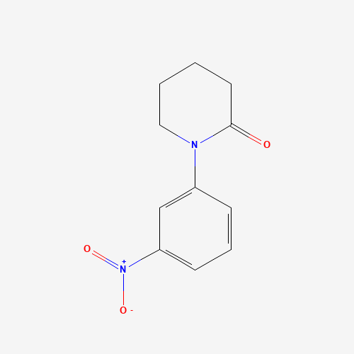 1-(3-nitrophenyl)piperidin-2-one (CAS: 132573-13-8) - Chemical Structure and Molecular Formula 