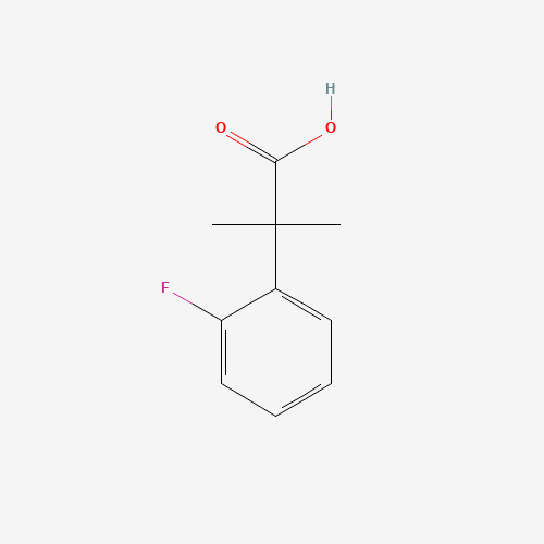 2-(2-fluorophenyl)-2-methylpropanoic acid (CAS: 870849-49-3) - Chemical Structure and Molecular Formula 