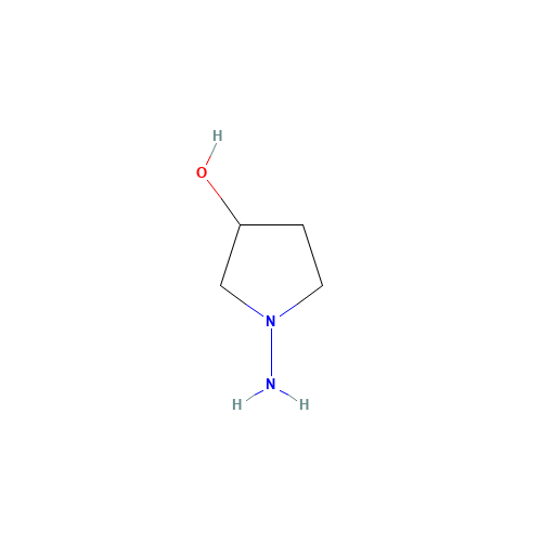 1-aminopyrrolidin-3-ol (CAS: 887591-10-8) - Chemical Structure and Molecular Formula 
