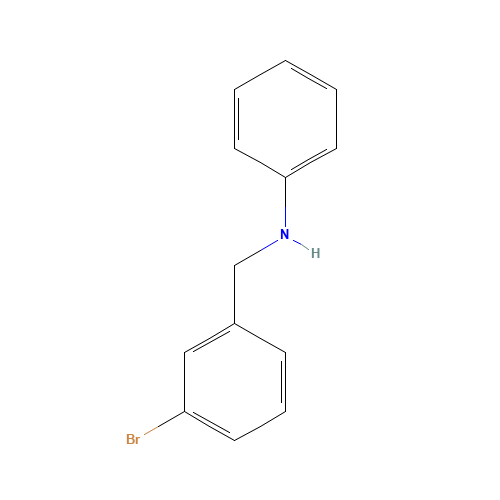 N-[(3-bromophenyl)methyl]aniline (CAS: 251966-53-7) - Chemical Structure and Molecular Formula 