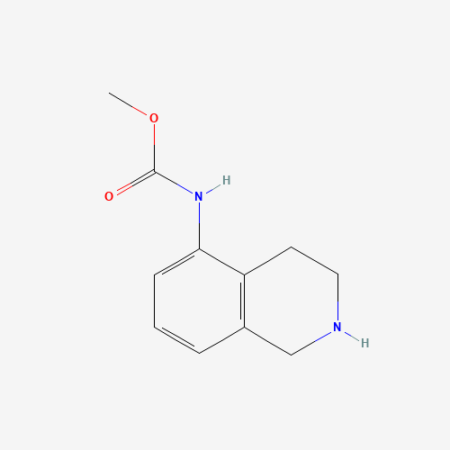 methyl N-(1,2,3,4-tetrahydroisoquinolin-5-yl)carbamate (CAS: 1157922-06-9) - Chemical Structure and Molecular Formula 