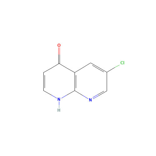 6-chloro-1H-1,8-naphthyridin-4-one (CAS: 1219815-54-9) - Chemical Structure and Molecular Formula 