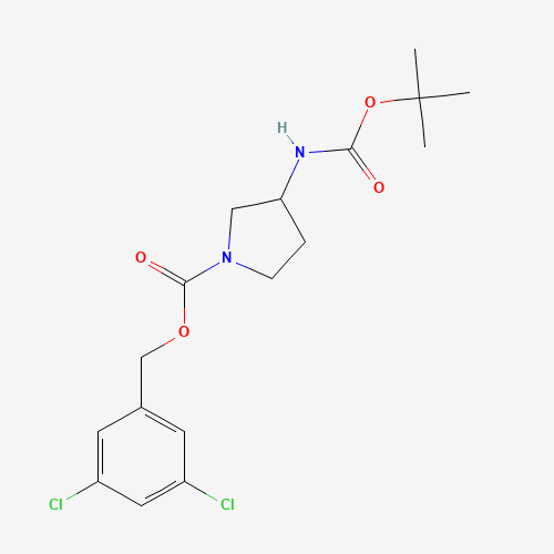 (3,5-dichlorophenyl)methyl 3-[(2-methylpropan-2-yl)oxycarbonylamino]pyrrolidine-1-carboxylate (CAS: 1613513-81-7) - Related Chemical Product