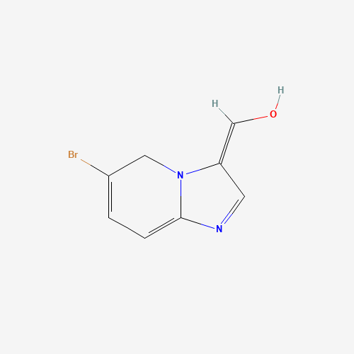 6-bromo-1,5-dihydroimidazo[1,2-a]pyridine-3-carbaldehyde (CAS: 1379319-91-1) - Chemical Structure and Molecular Formula 