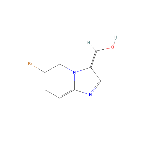6-bromo-1,5-dihydroimidazo[1,2-a]pyridine-3-carbaldehyde (CAS: 1379319-91-1) - Chemical Structure and Molecular Formula 