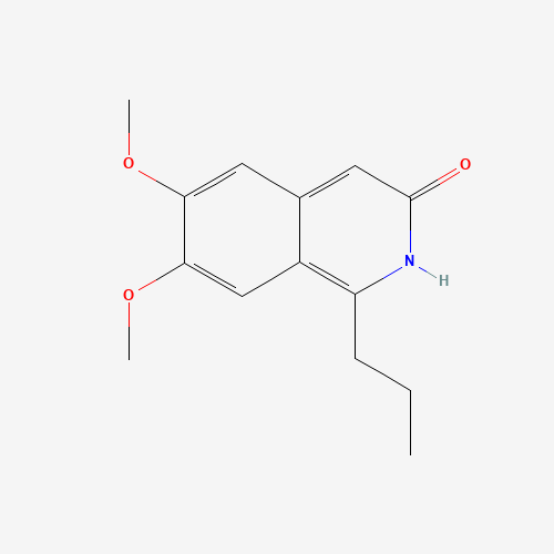 6,7-dimethoxy-1-propyl-2H-isoquinolin-3-one (CAS: 419541-58-5) - Chemical Structure and Molecular Formula 