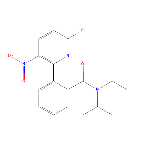 2-(6-chloro-3-nitropyridin-2-yl)-N,N-di(propan-2-yl)benzamide (CAS: 433728-66-6) - Related Chemical Product