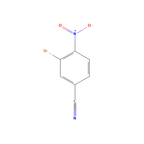 3-bromo-4-nitrobenzonitrile (CAS: 102000-73-7) - Chemical Structure and Molecular Formula 