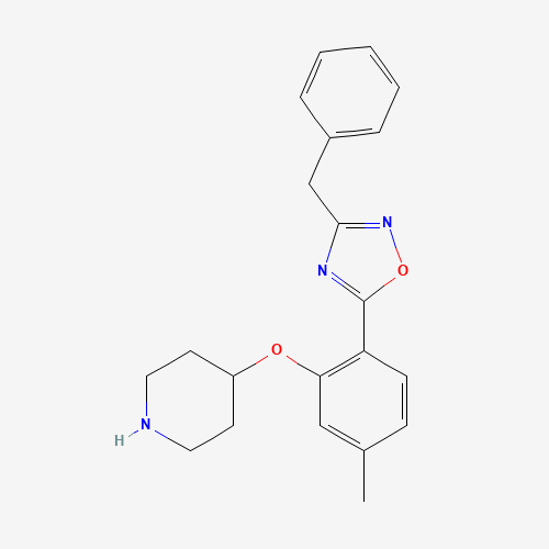 3-benzyl-5-(4-methyl-2-piperidin-4-yloxyphenyl)-1,2,4-oxadiazole (CAS: 1443208-64-7) - Related Chemical Product