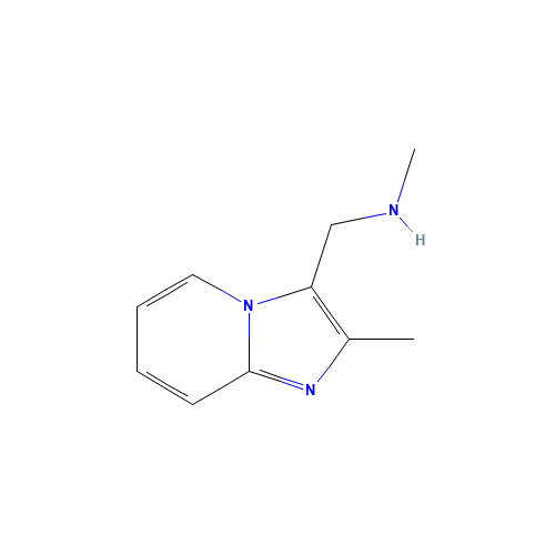 N-methyl-1-(2-methylimidazo[1,2-a]pyridin-3-yl)methanamine (CAS: 857283-58-0) - Chemical Structure and Molecular Formula 