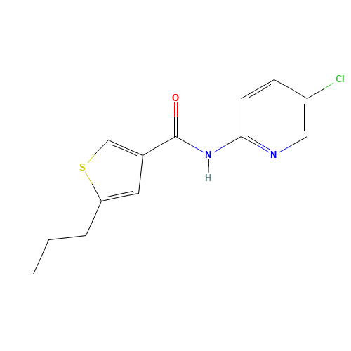 N-(5-chloropyridin-2-yl)-5-propylthiophene-3-carboxamide (CAS: 774589-93-4) - Related Chemical Product
