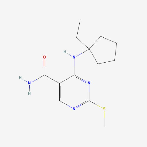 4-[(1-ethylcyclopentyl)amino]-2-methylsulfanylpyrimidine-5-carboxamide (CAS: 1403875-33-1) - Related Chemical Product