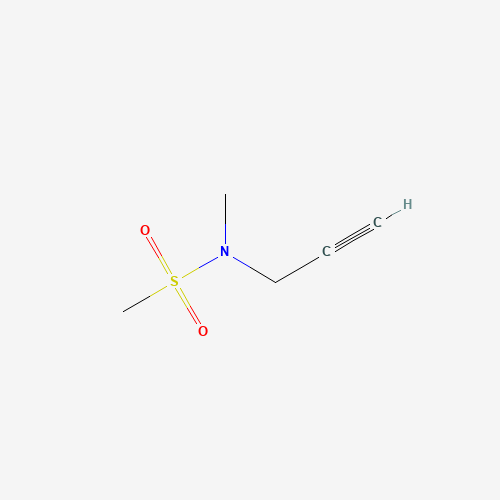 N-methyl-N-prop-2-ynylmethanesulfonamide (CAS: 111903-21-0) - Chemical Structure and Molecular Formula 