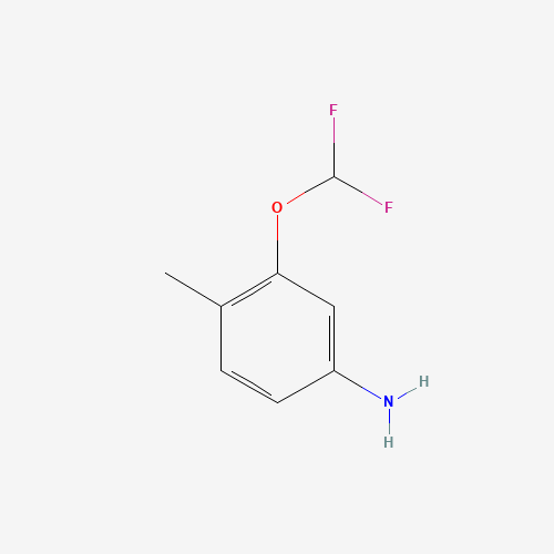 3-(difluoromethoxy)-4-methylaniline (CAS: 264194-31-2) - Chemical Structure and Molecular Formula 