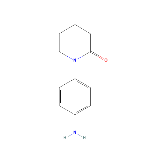1-(4-aminophenyl)piperidin-2-one (CAS: 438056-68-9) - Chemical Structure and Molecular Formula 