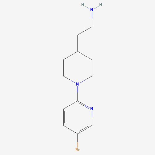 2-[1-(5-bromopyridin-2-yl)piperidin-4-yl]ethanamine (CAS: 1206673-59-7) - Related Chemical Product